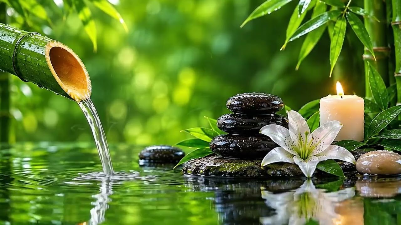 Relaxing Music & Flowing Water Sounds 🌿 | Spa Music for Deep Sleep, Meditation & Stress Relief