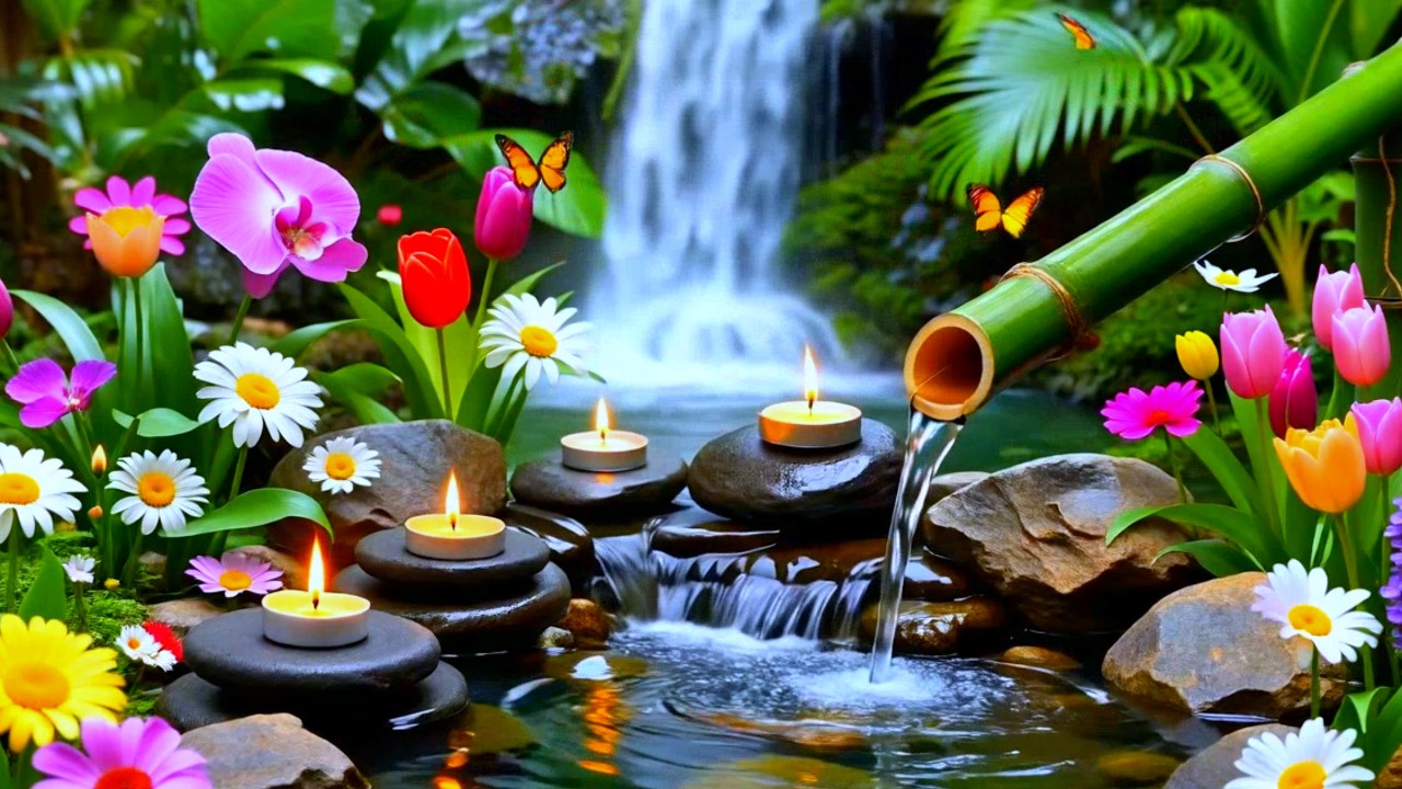 Relaxing Spa Music 🌿 Peaceful Piano & Flowing Water for Meditation, Deep Relaxation & Inner Peace.