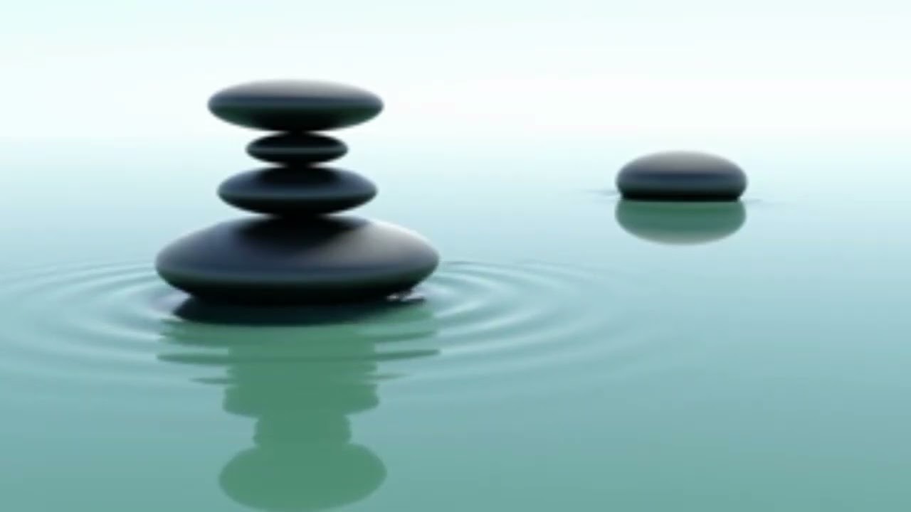 Calming Balancing Stones & Soft Water Ambience | Mindful Relaxation & Yoga Music