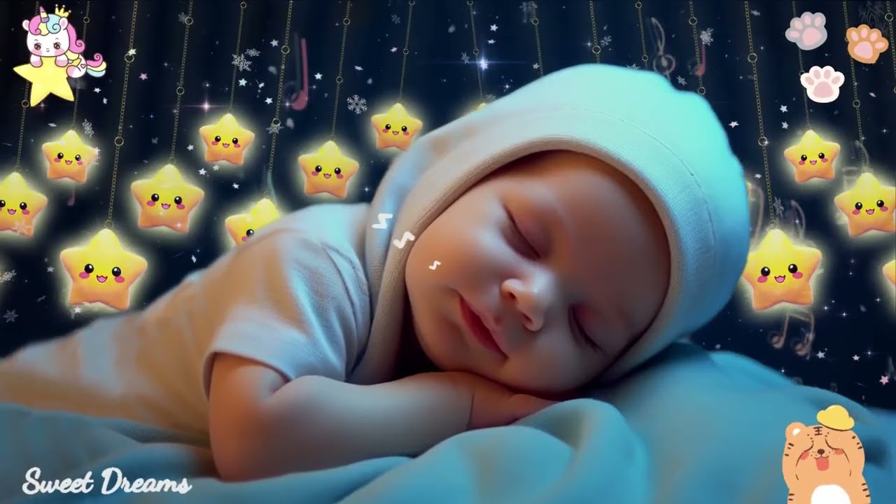Baby Sleep Music 🎵 Mozart & Brahms Lullabies | Fall Asleep Instantly 🌙 No Ads