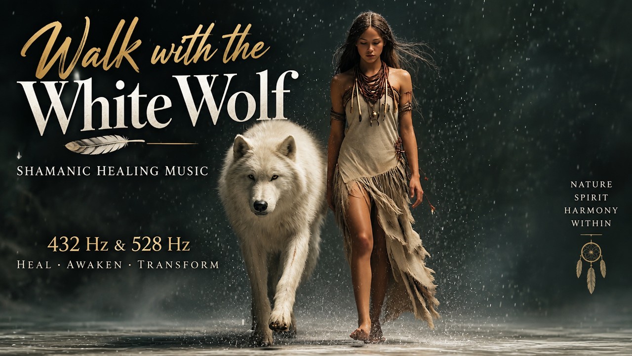 🌿 Walk with the White Wolf | Shamanic Healing Music | 432 Hz & 528 Hz