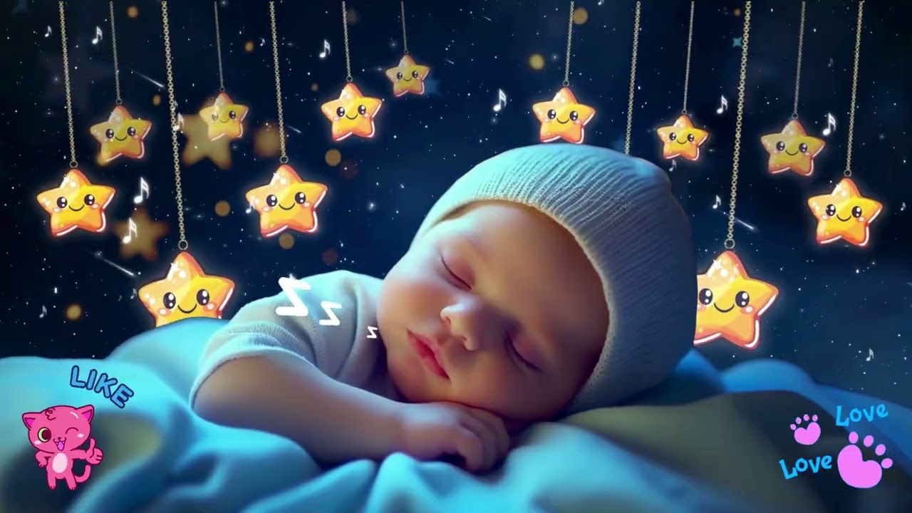 🎶 Mozart & Brahms Lullabies 💤 Gentle Baby Sleep Music Peaceful Sleep in 3 Minutes 💕