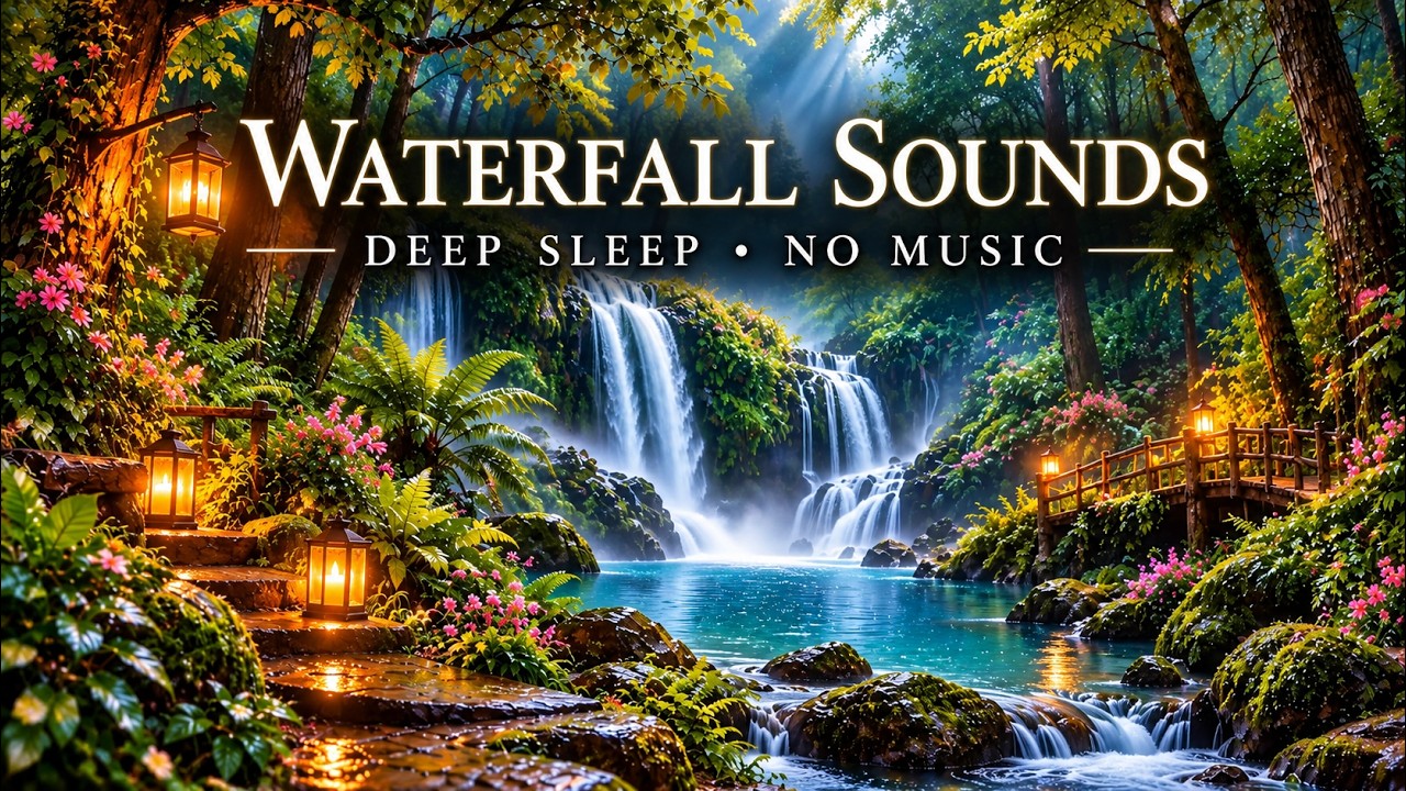 Waterfall & Rain Sounds 🌧️💧 | Relaxing Nature Sounds for Deep Sleep, Stress Relief & ASMR