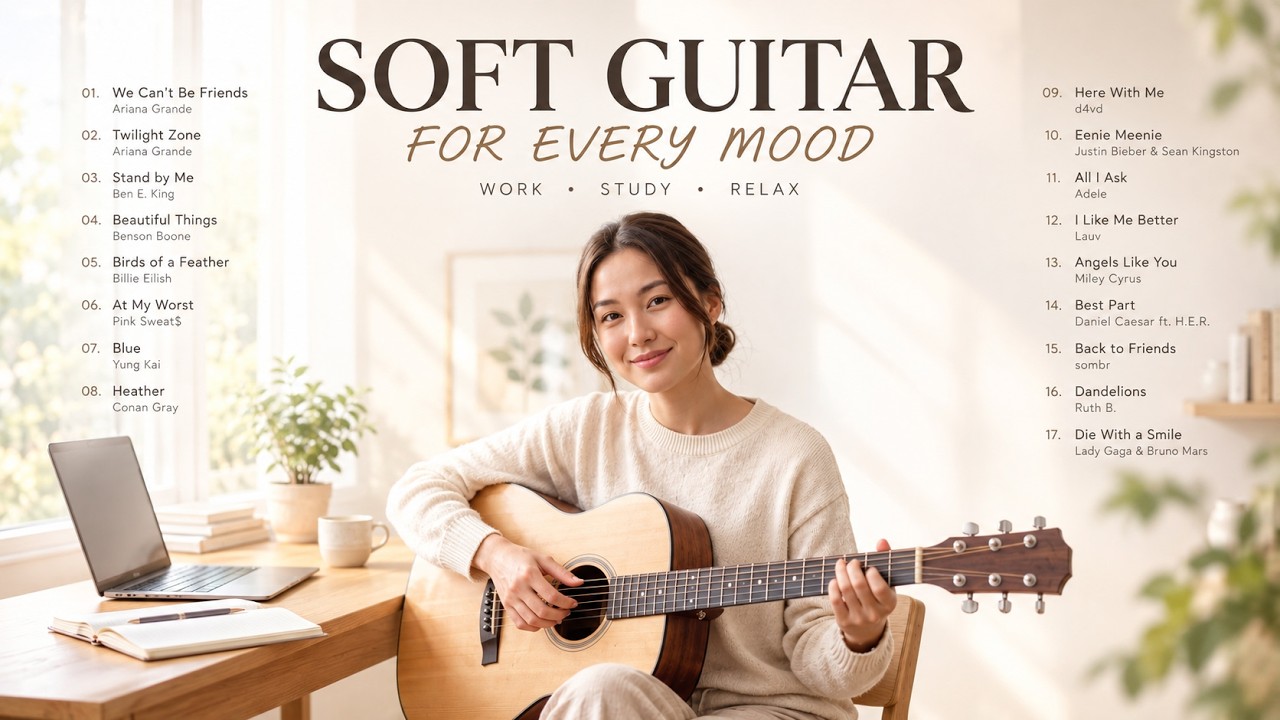Best Acoustic Covers 2026 🌿 Soft Guitar Songs for Work, Study & Unwind