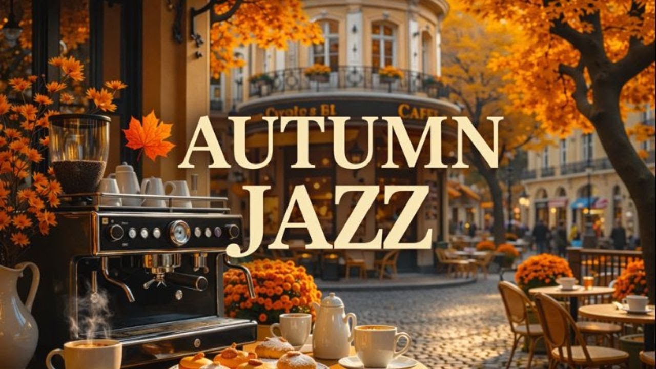 Autumn Jazz Café 🍂 Cozy Coffee Shop Music for Studying