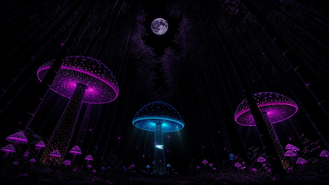 (No Ads) Enchanted Mushroom Sleep Music 🍄 Relax Your Mind & Drift Into Deep Sleep Fast