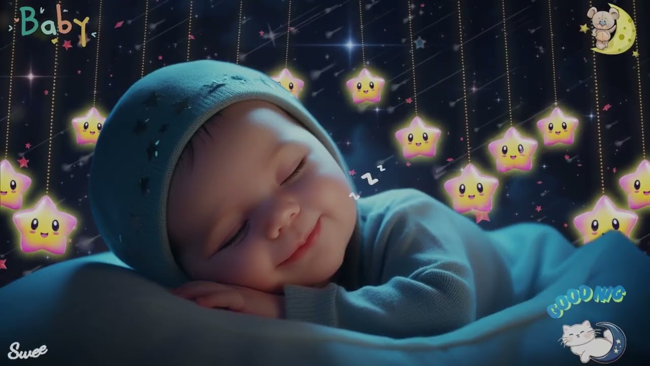 Baby Sleep Music 🎵 Mozart & Brahms Lullabies 🌙 3 Minute Trick to Beat Insomnia