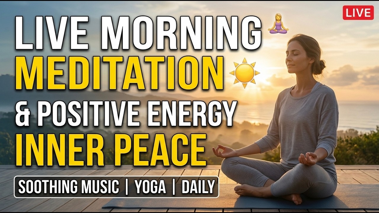 Live Morning Meditation & Yoga Music 🧘‍♀️ Daily Positive Energy for Inner Peace