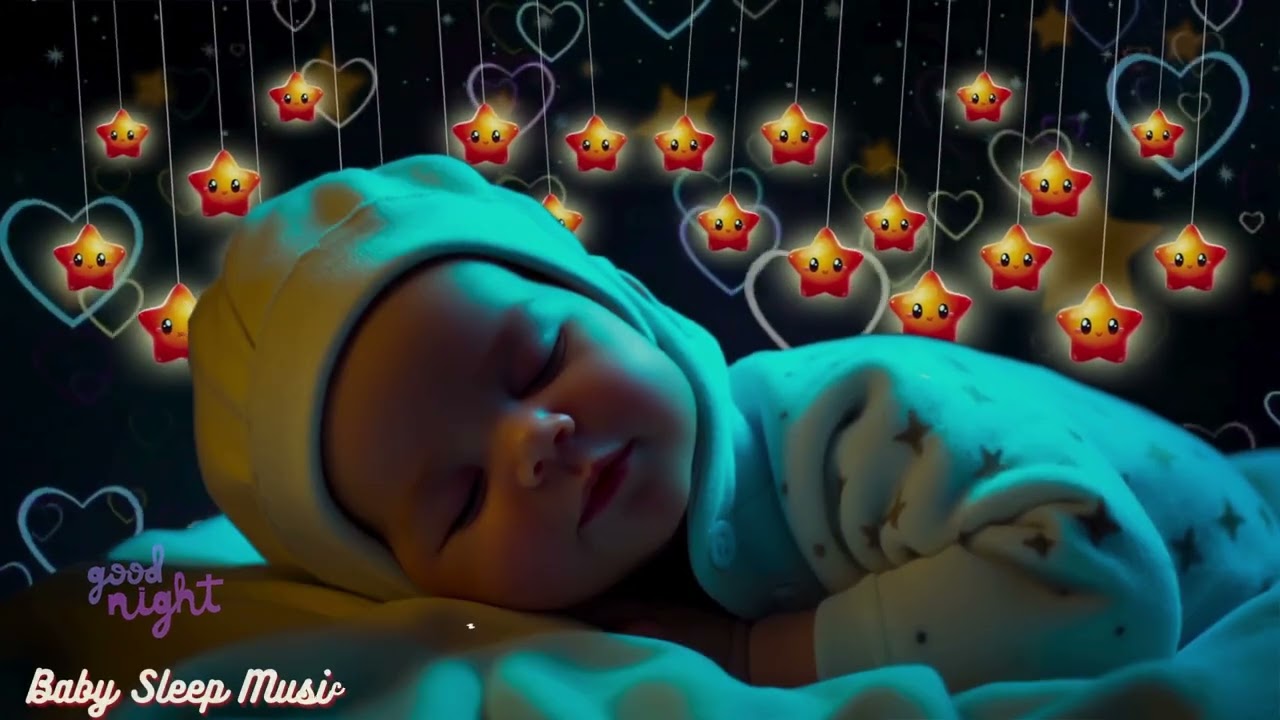 🎶 Mozart & Brahms Lullabies 💤 Gentle Baby Sleep Music Calm Sleep in 3 Minutes 🌙