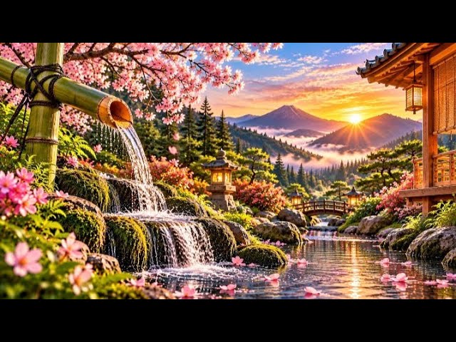 30 Minutes Bamboo Water & Gentle Yoga Music Peaceful Relaxation & Meditation