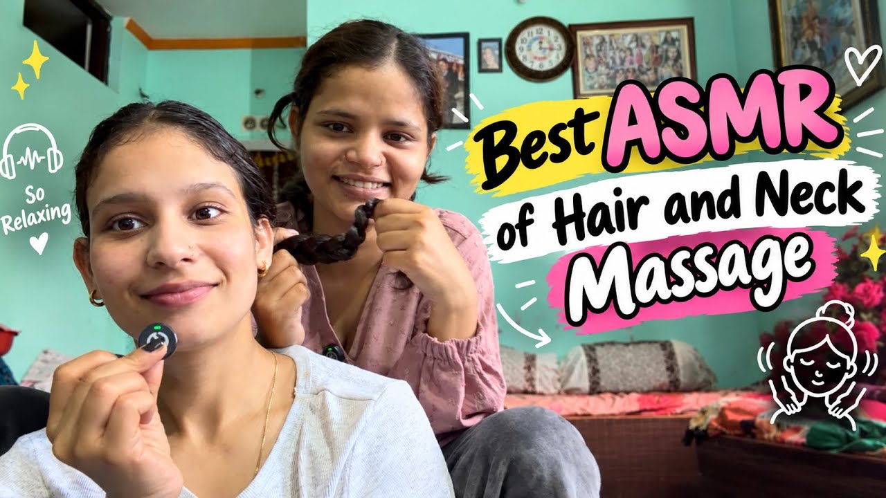 Hair and neck massage ASMR