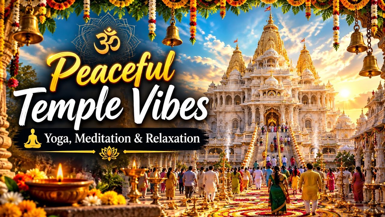 Peaceful Temple Vibes | Yoga, Meditation & Relaxation 🕉️ | Divine Temple Music