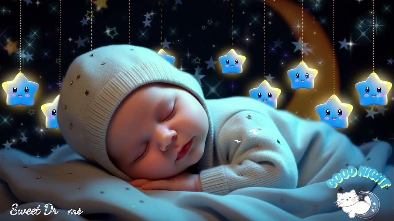 Mozart & Brahms Lullabies 💤 Gentle Baby Sleep Music Calm Sleep in 3 Minutes 🌙