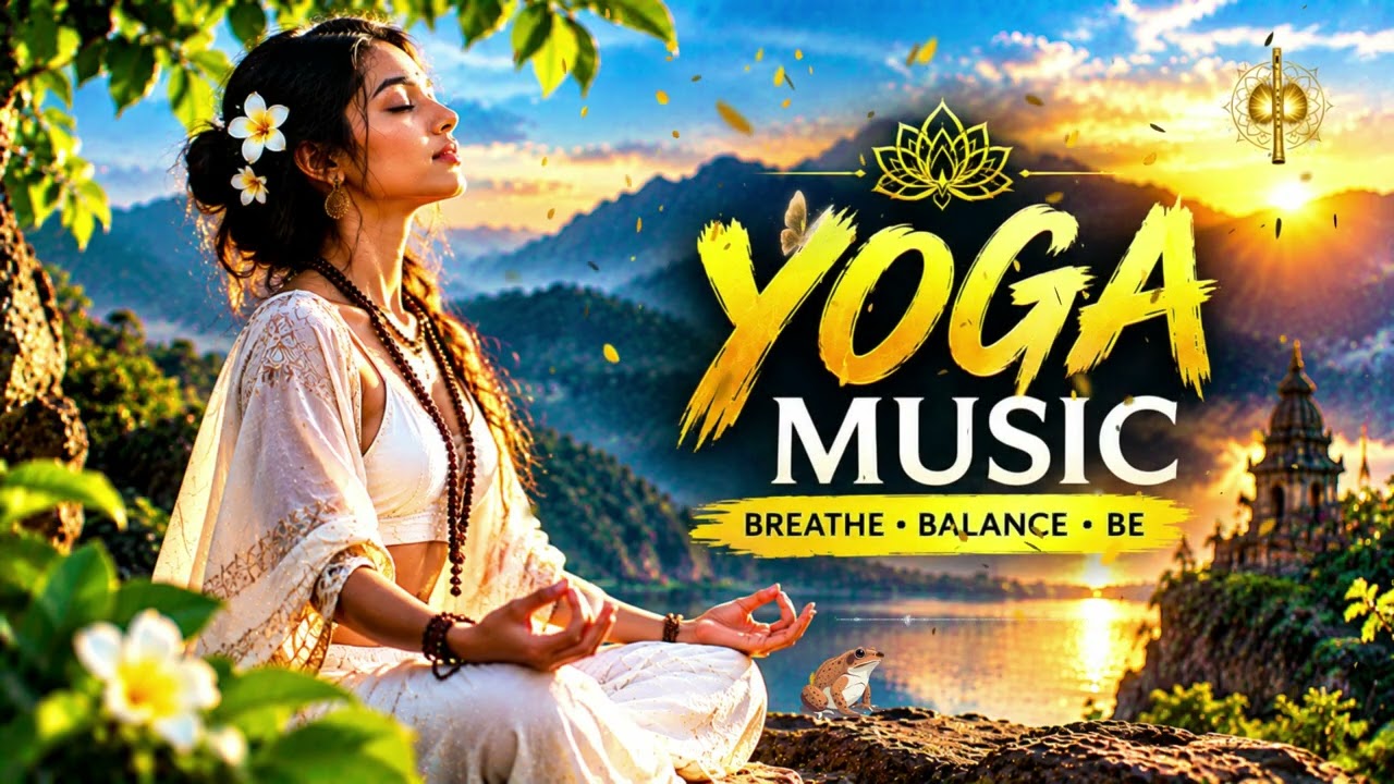 Peaceful Yoga Music | Golden Bansuri Flute for Meditation, Breathing & Inner Balance