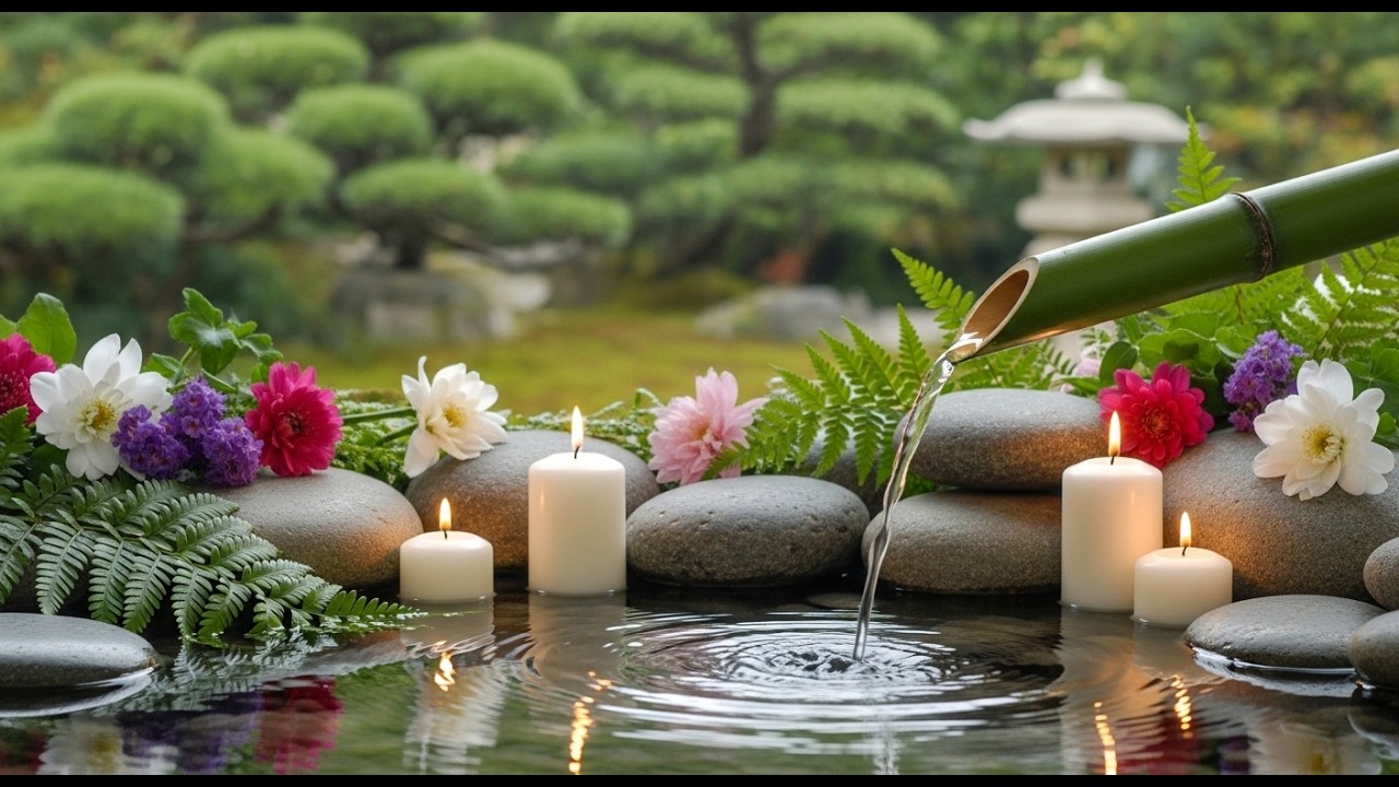 Healing Music with Gentle Water Sounds 🌿 Release Stress, Worry Emotional Fatigue