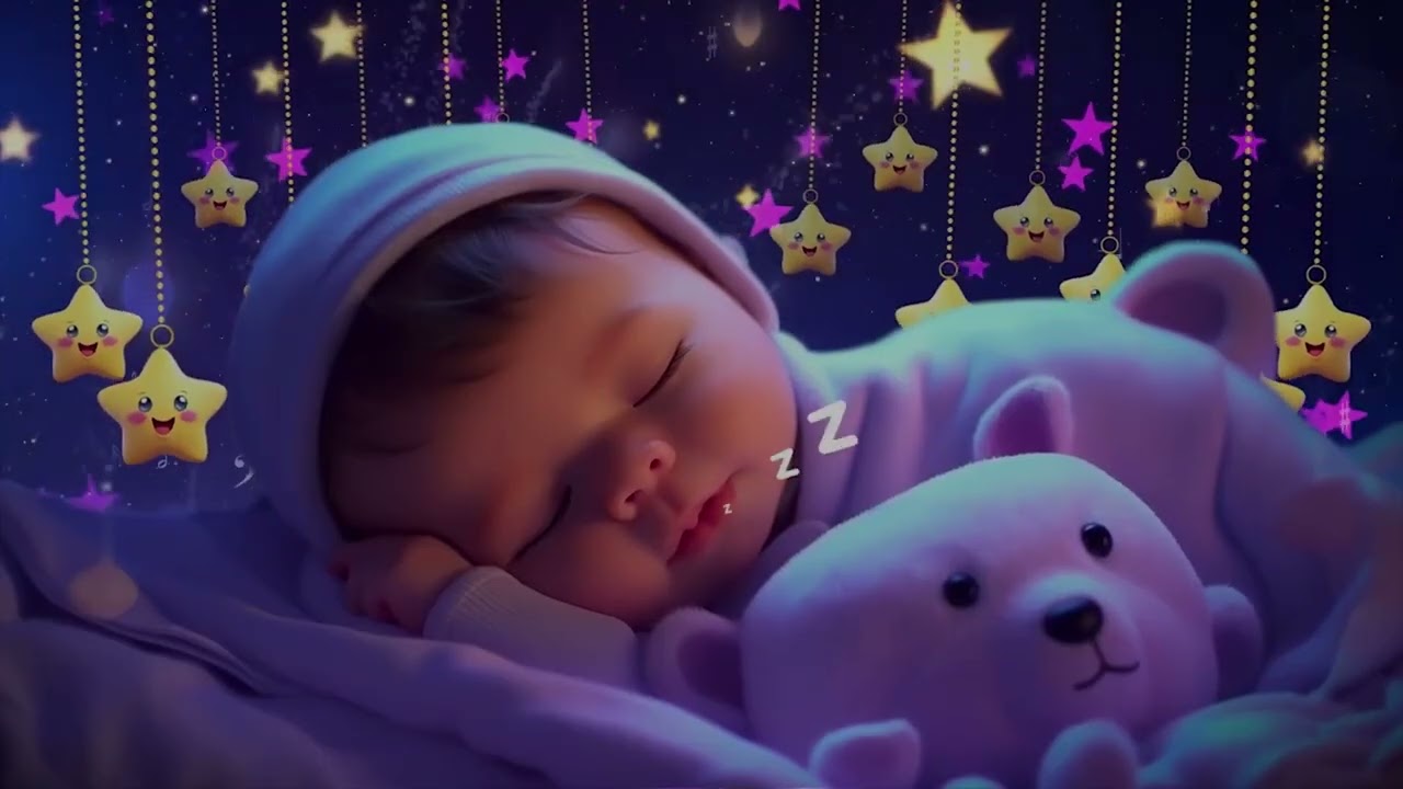 Mozart & Brahms Lullaby 🎵 Baby Sleep Music 🌜 Gentle Deep Sleep Music for Cozy and Peaceful Nights