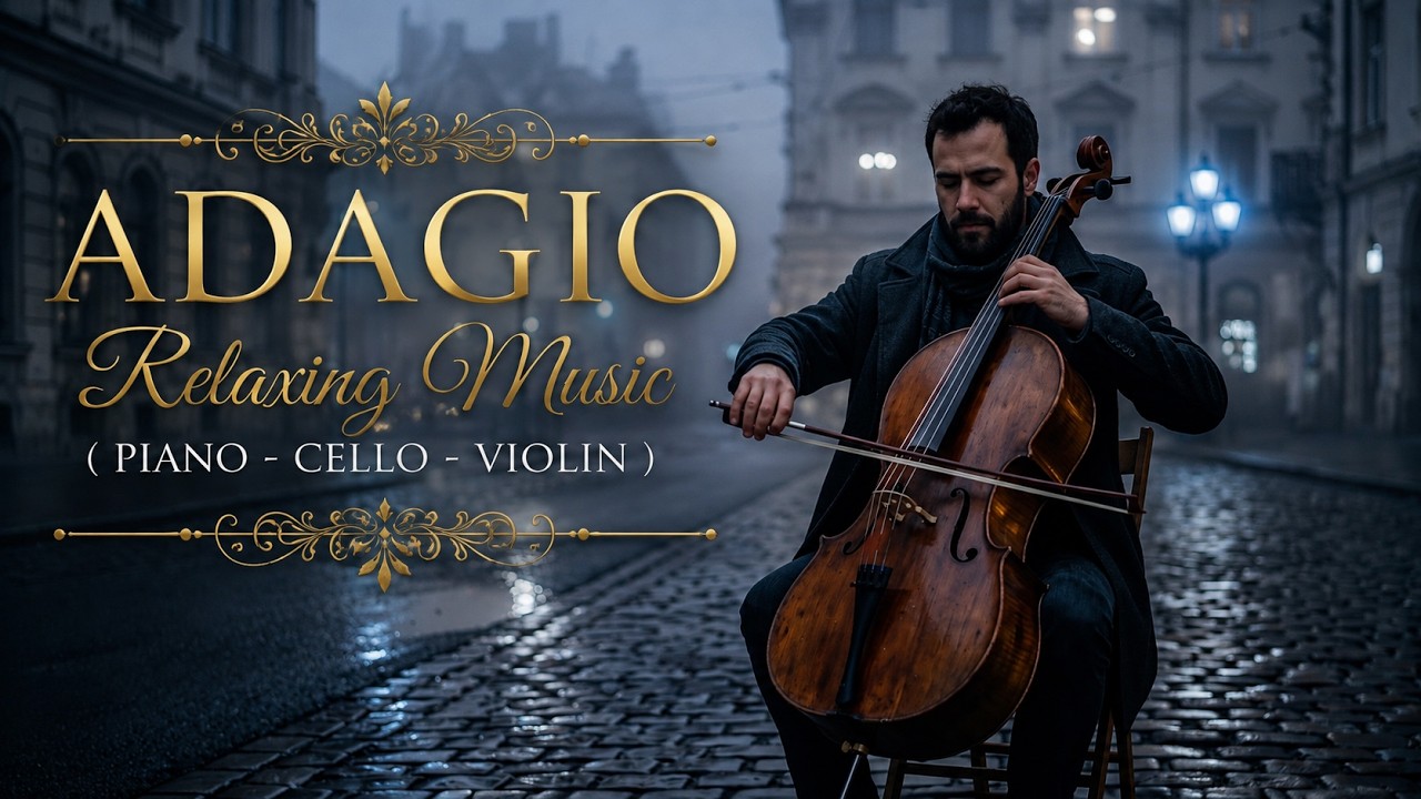 Relaxing Music Best Adagio Rachmaninoff Style Piano & Cello | Deep Focus Study,Relaxing ,Stress