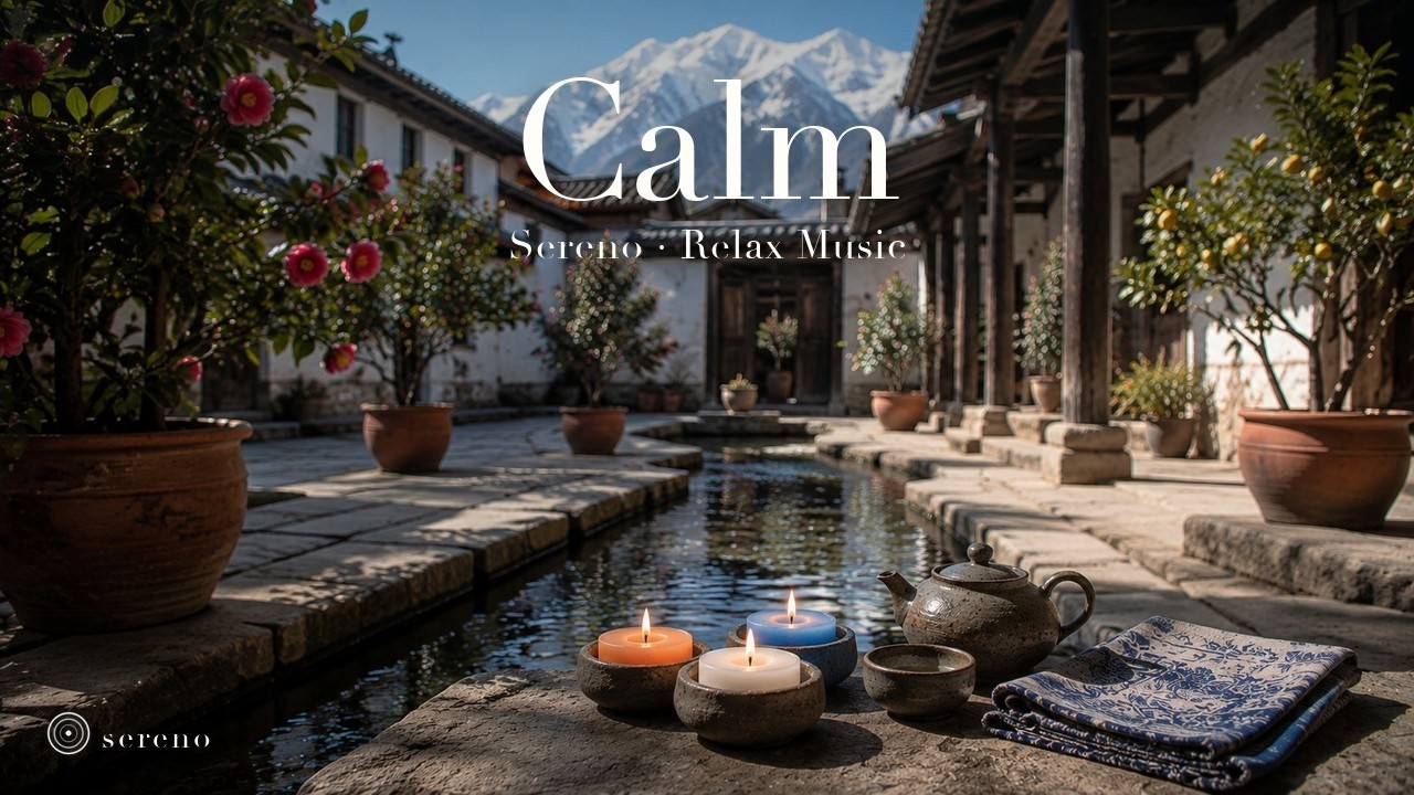 Yunnan Courtyard Spa Music + Water Sounds – Release Tension and Find Calm • 3 Hours • No Ads