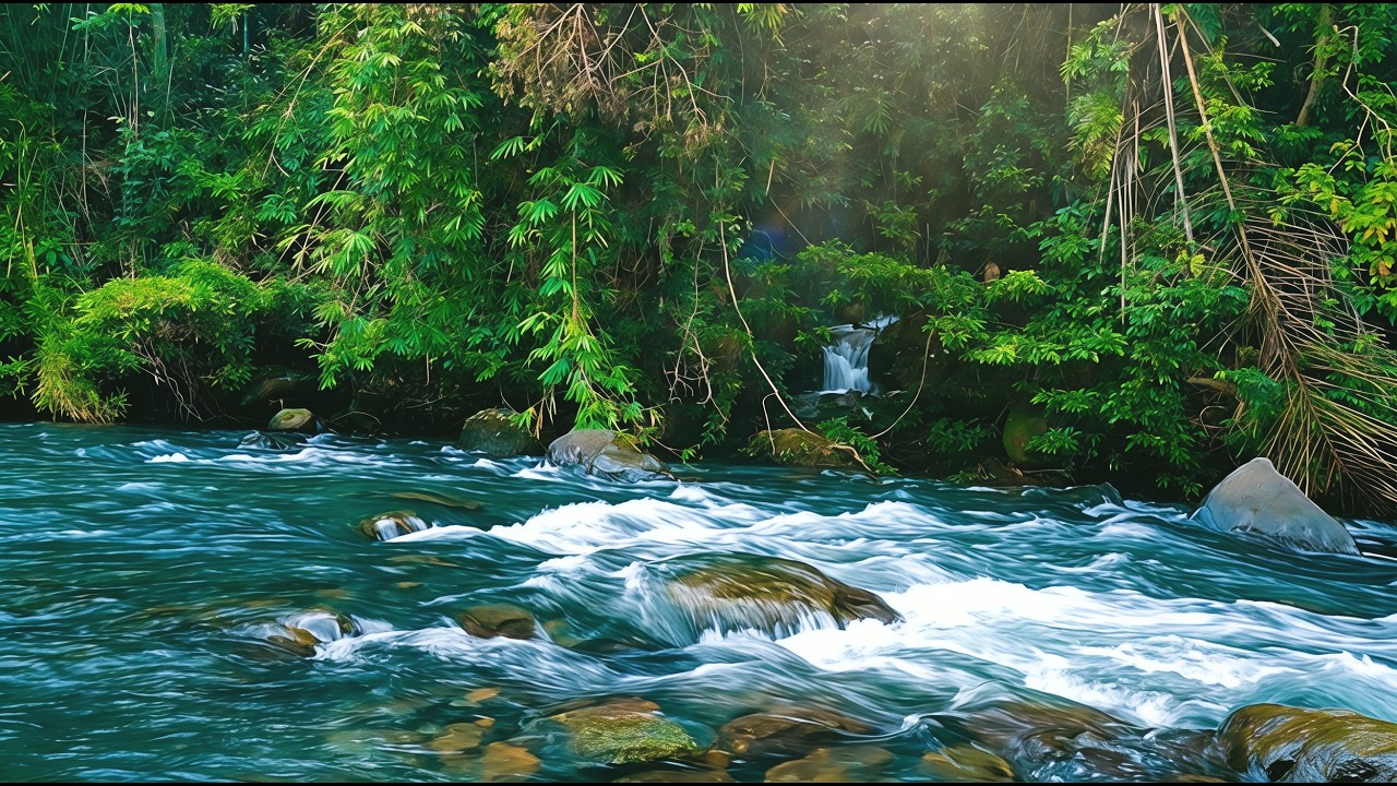TRANQUIL RIVER AMBIENCE – NATURE SOUNDS FOR SLEEP AND STRESS RELIEF