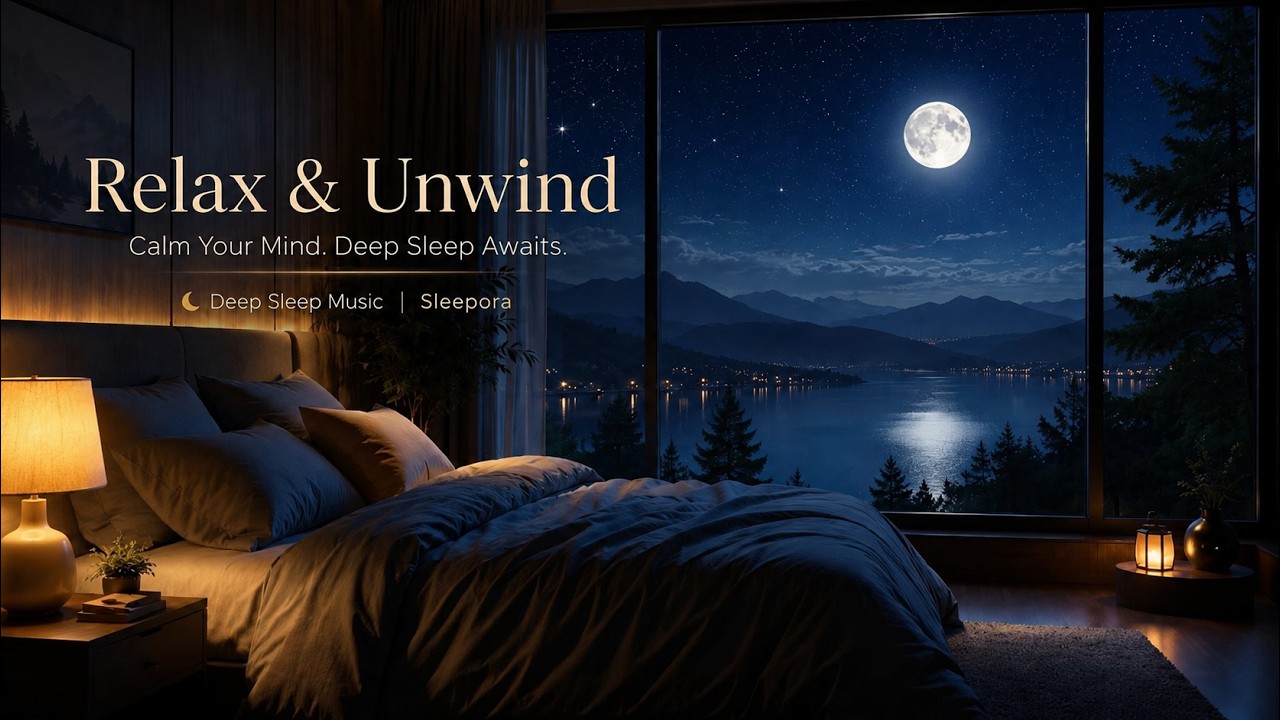 Deep Sleep Music 🌙 Peaceful Night by the Lake | Relaxation, Stress Relief & Better Sleep