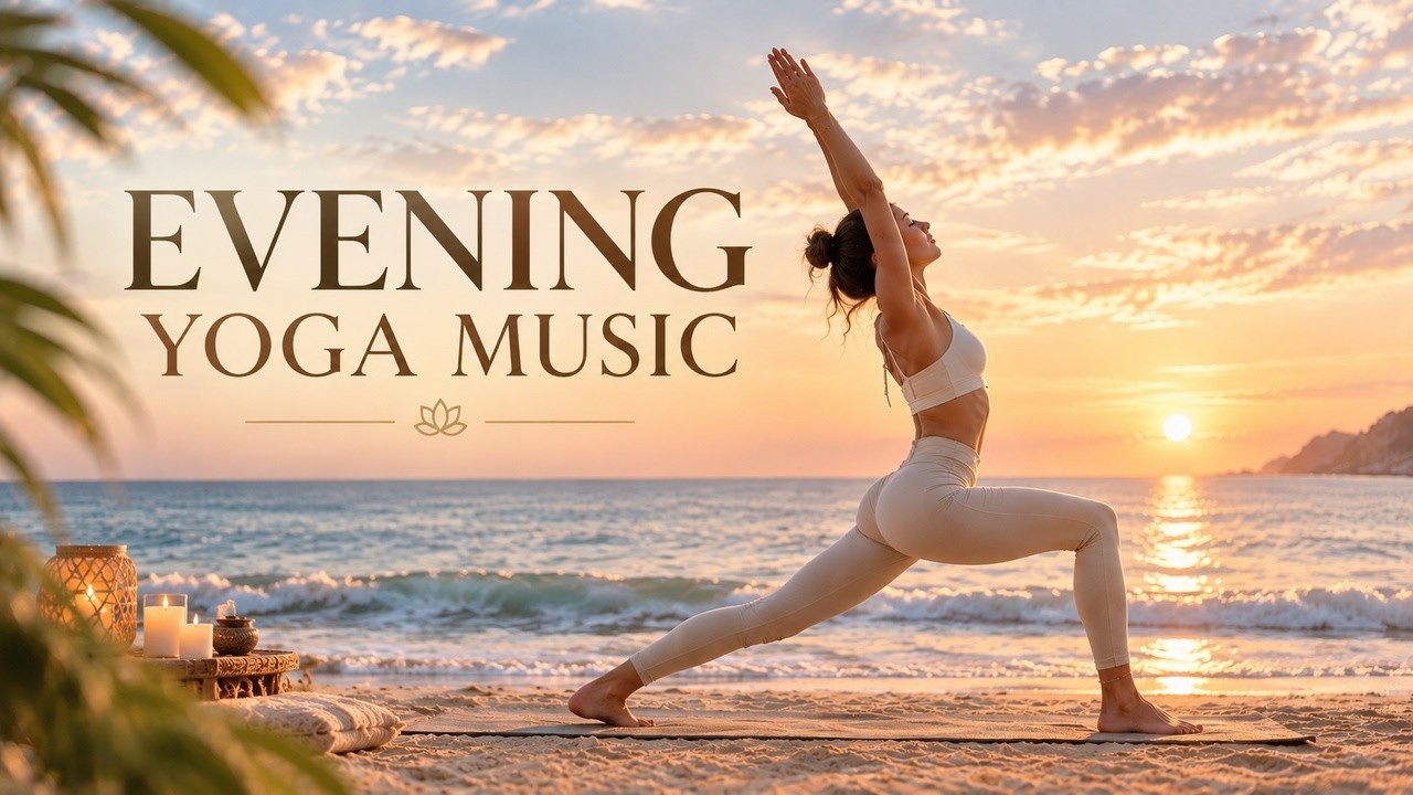 Evening Yoga Music 🌙 Relaxing Music for Yoga, Stretching & Deep Relaxation