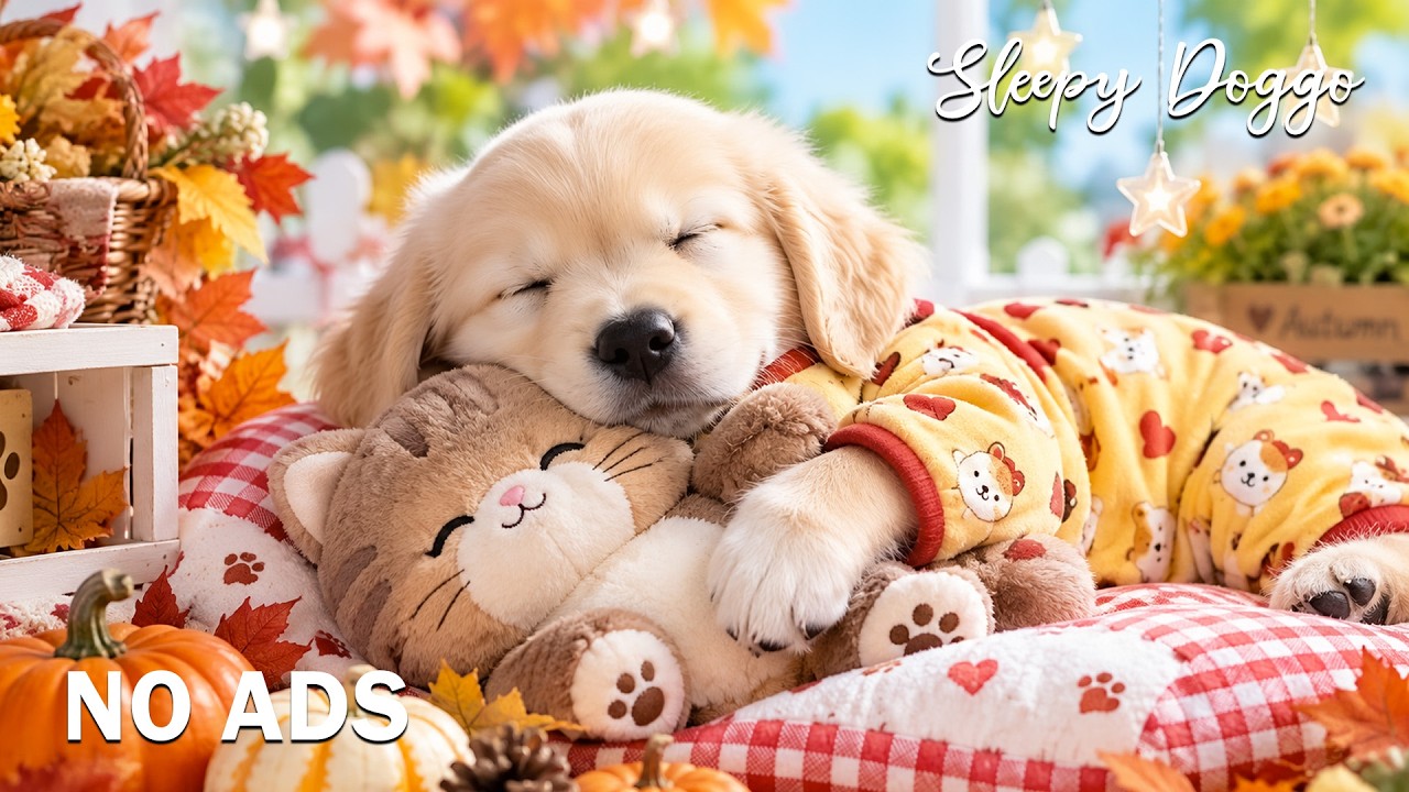 12 Hours of Deep Sleep Music for Dogs 🐶🍁Healing Melodies for Anxious Dogs 🎶 Stress Relief & Calm 🐾