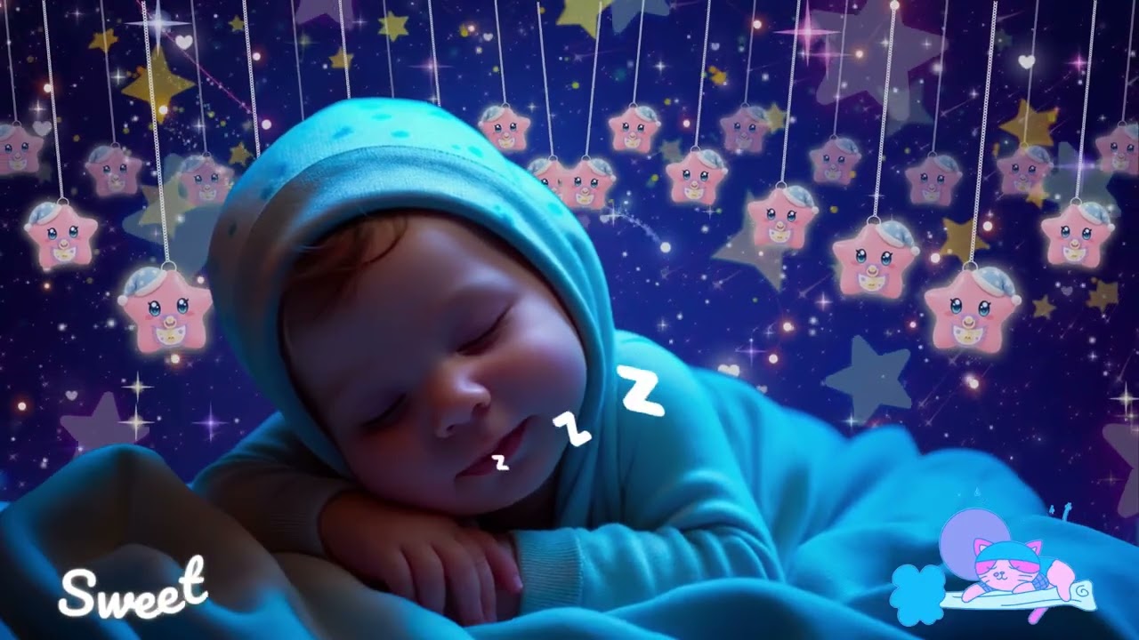 Sleep Music For Babies 🌙 Baby Falls Asleep Fast 💤 Soothing Mozart & Brahms Lullabies for Peaceful