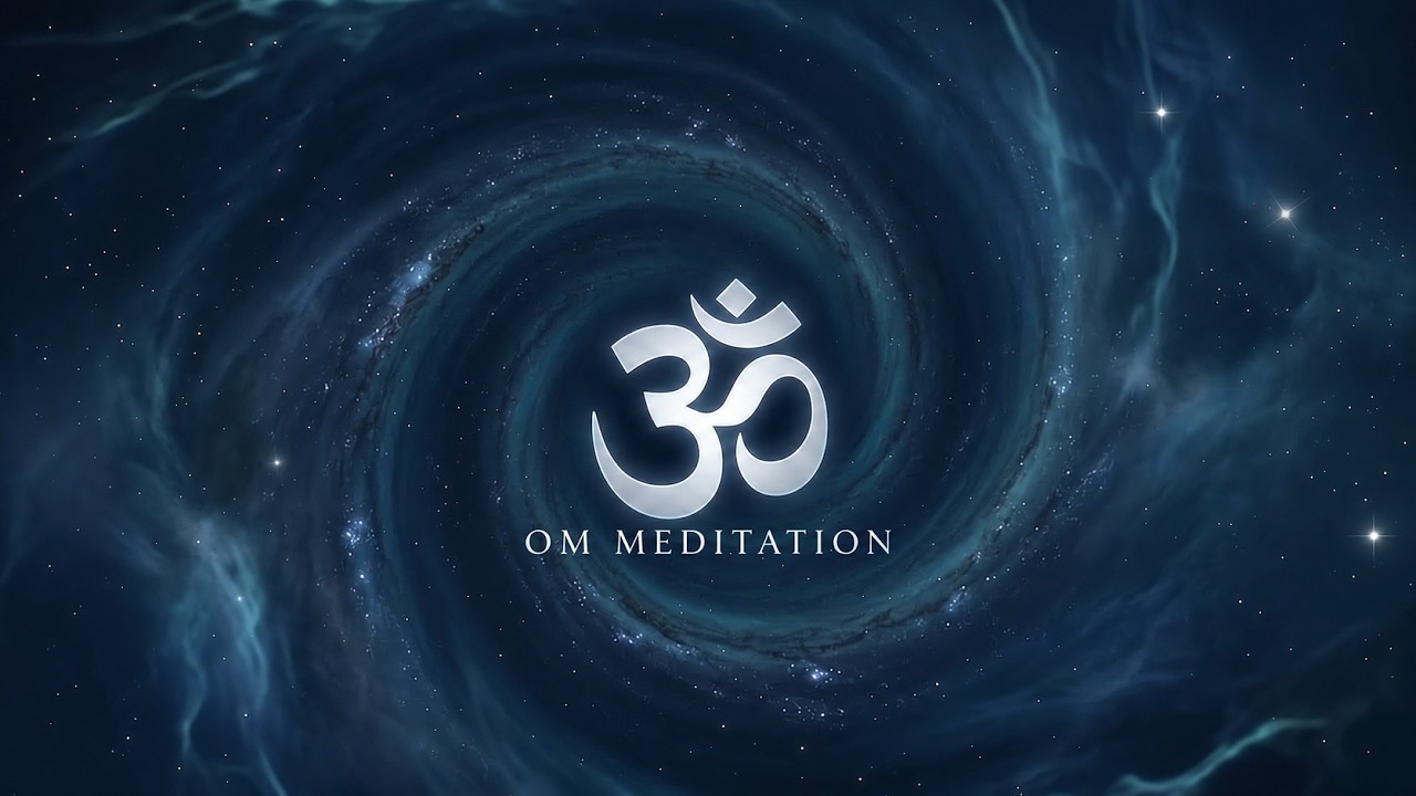 Deep OM Meditation Music | Blue Galaxy for Calm Focus & Stillness