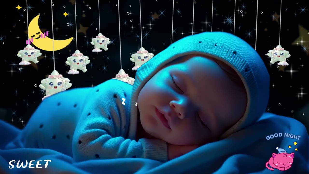 Sleep Instantly with Mozart & Brahms Lullabies 💕 Baby Sleep Music for Deep Peaceful Sleep