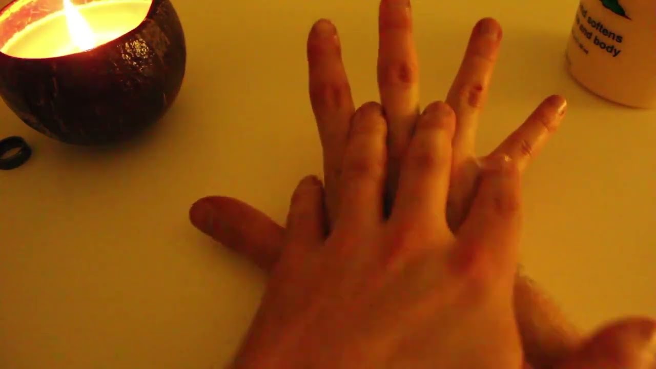ASMR Relaxing Self Hand Massage Whisper