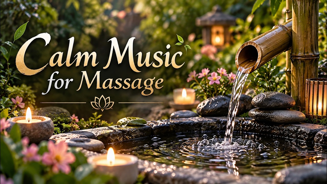 Spa Music with Relaxing Water Sounds 🌿 Calm Music for Massage, Meditation & Sleep