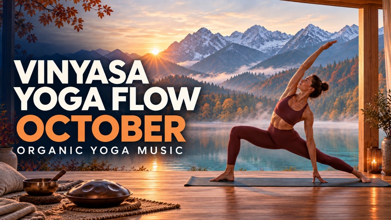 Vinyasa Yoga Flow October 🍂 Organic Yoga Music, Mantras & Handpan | BeatBootica