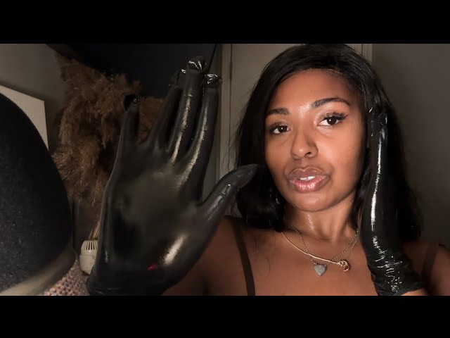 ASMR Cozy Black Glove Oil Massage 🖤 Neck & Shoulder Massage for Deep Relaxation