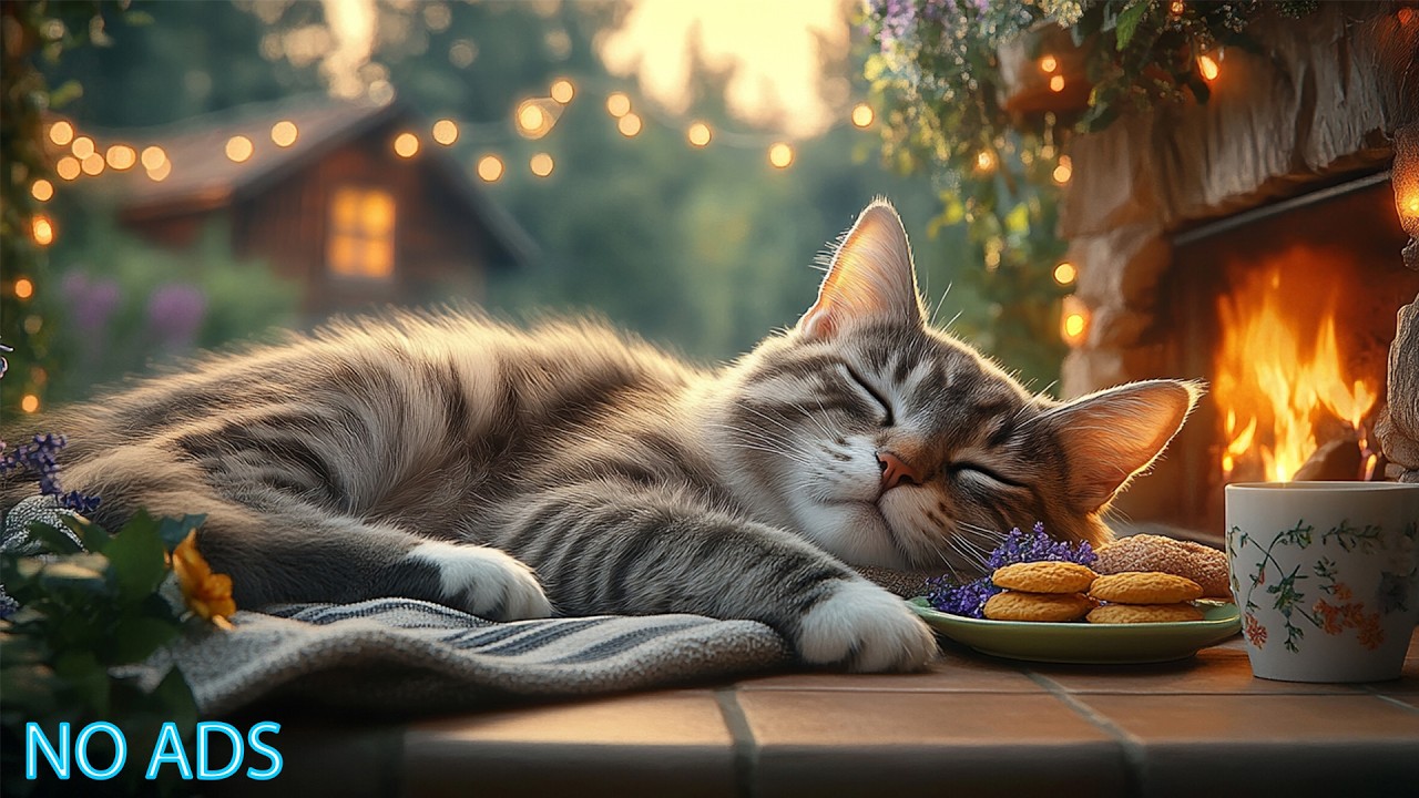 12 Hours Sleeping Music For Cats 💖 Healing Music For Cats – Gentle Piano Melodies For Cats