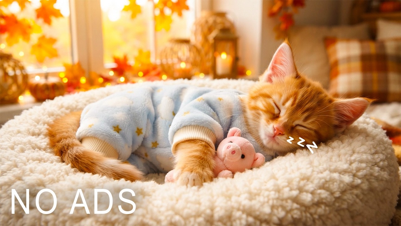 Sleep Music For Cats And Kittens 🐱🍁 Relaxing Music For Cats Within 5 Minutes #catmusic #dogmusic