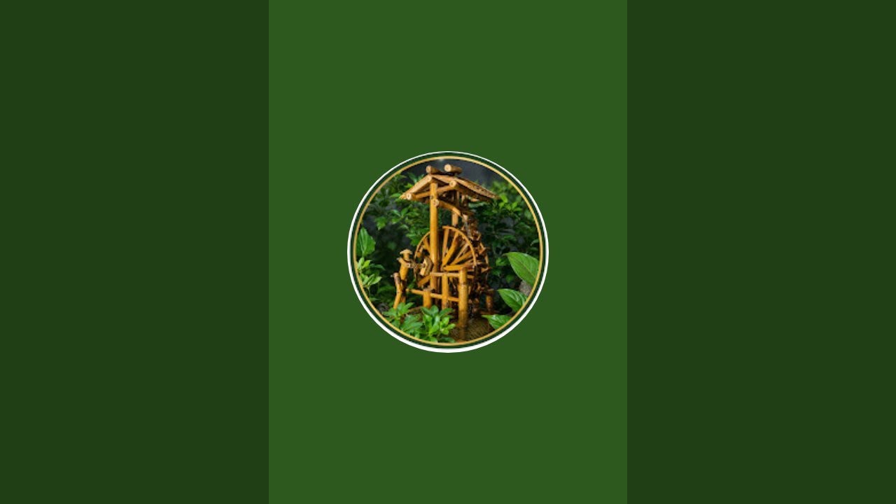 Bamboo Water Wheel 🌿 | Peaceful Nature Sounds for Relax, Study & Sleep