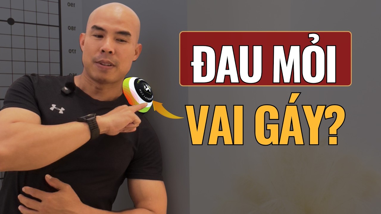 Bài Tập Giảm Đau Mỏi Vai Gáy Cho Người Ngồi Máy Tính Cùng Bóng Massage | Ngan Triggerpoint
