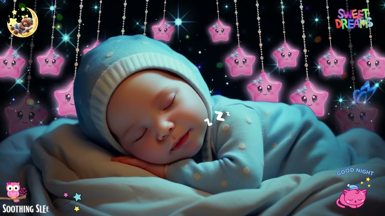 Baby Sleep Music🎵Baby Drift to Sleep Fast✨Beat Insomnia in 3 Minutes 🌙 Mozart & Brahms lullabies