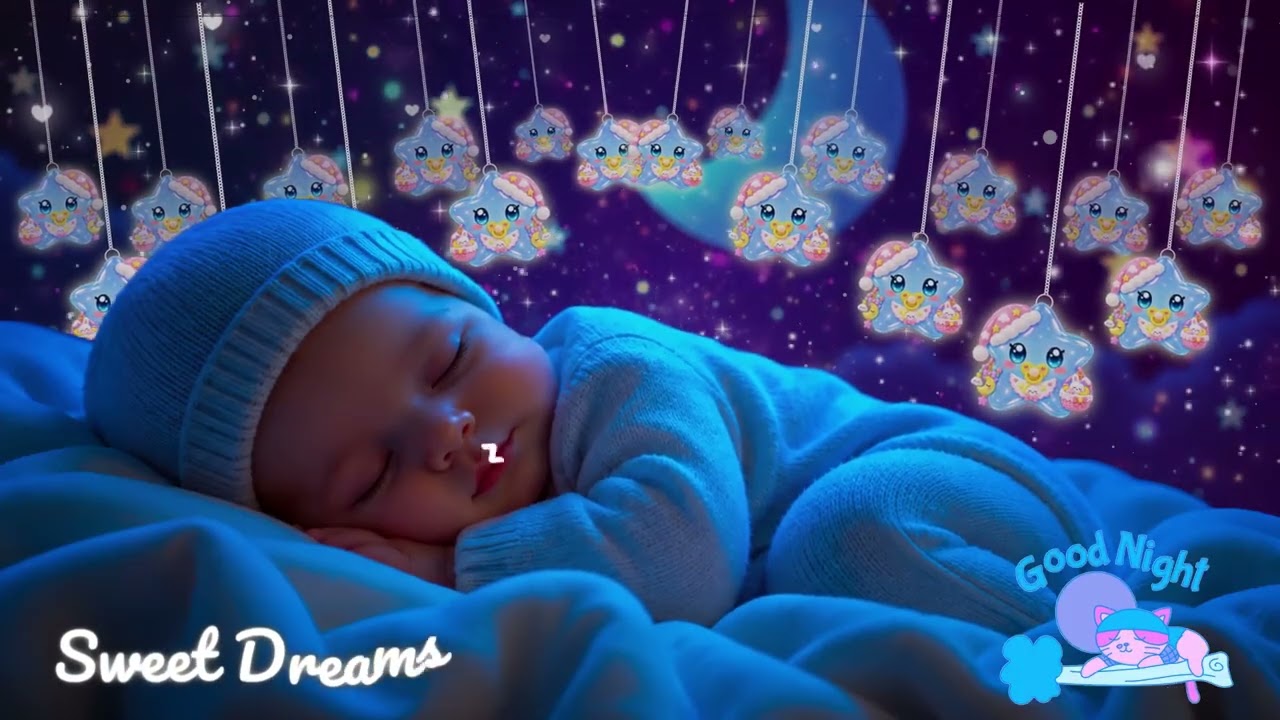 Baby Sleep Music 🎵 Sleep Peacefully in 3 Minutes 💫 Mozart & Brahms Lullabies for Deep Sleep
