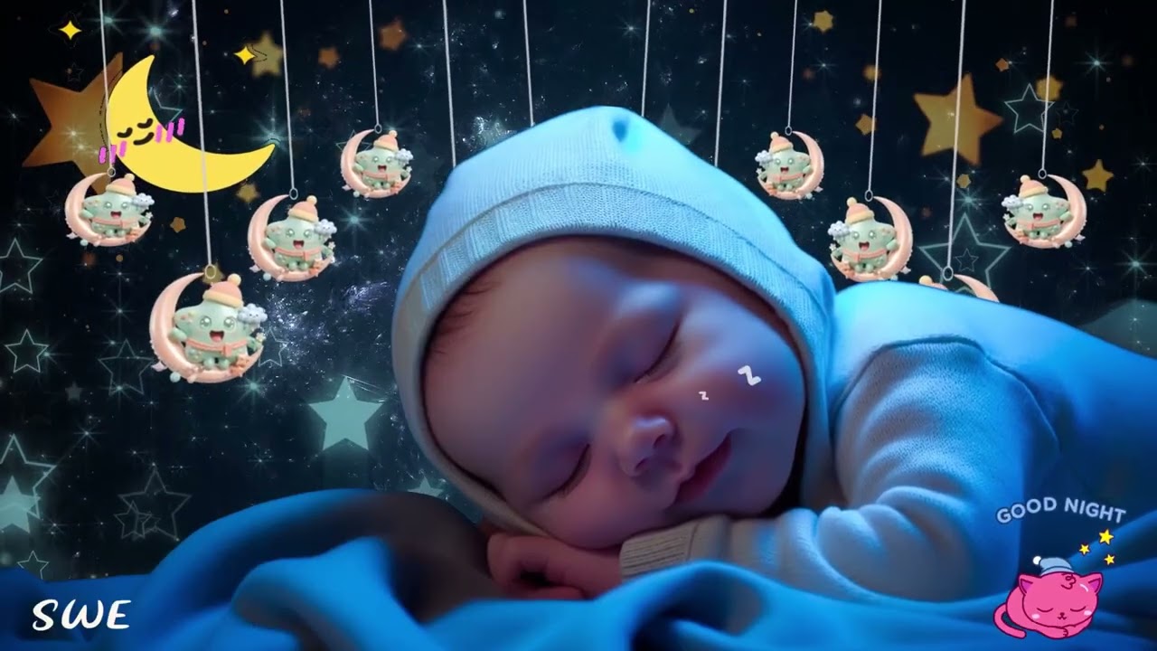 Baby Sleep Music 💤 Calm & Relax in 3 Minutes 🎵 Mozart & Brahms Lullabies for Deep Sleep