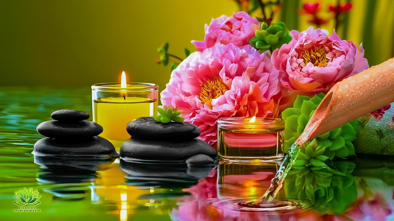 Peaceful Water Flow & Spa Piano Music 🌿 Calming Meditation Music for Stress Relief and Deep Sleep