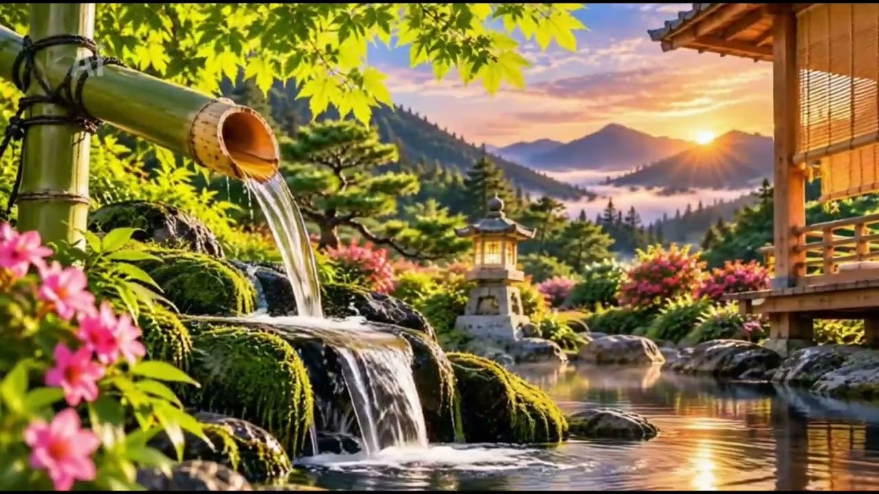 30 Minutes Bamboo Water & Yoga Music Peaceful Relaxation & Meditation