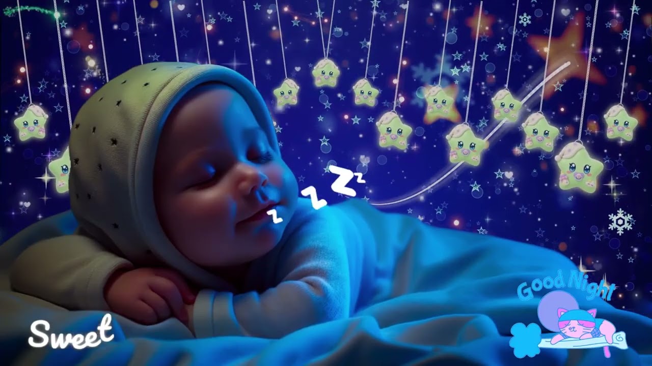 Baby Sleep Music 💤 Deep Sleep in 3 Minutes 🌙 Mozart & Brahms Lullabies for Sweet Dreams
