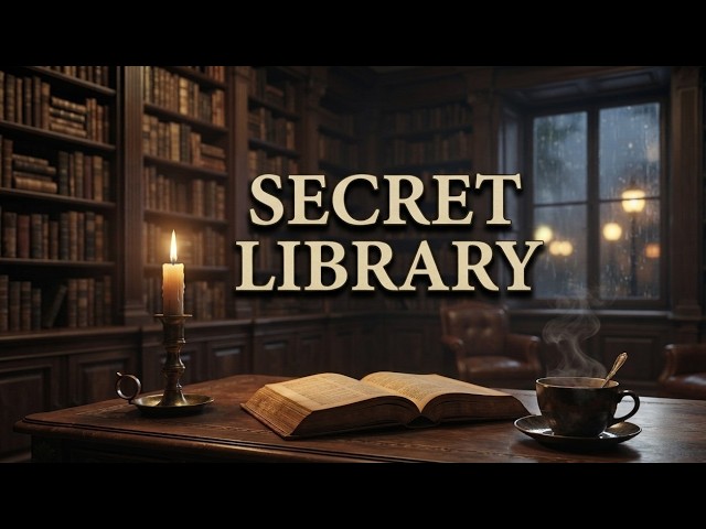 Dark Academia Library Ambience💫 | Rain, Old Books,✨ Classical Study Music🎶💫