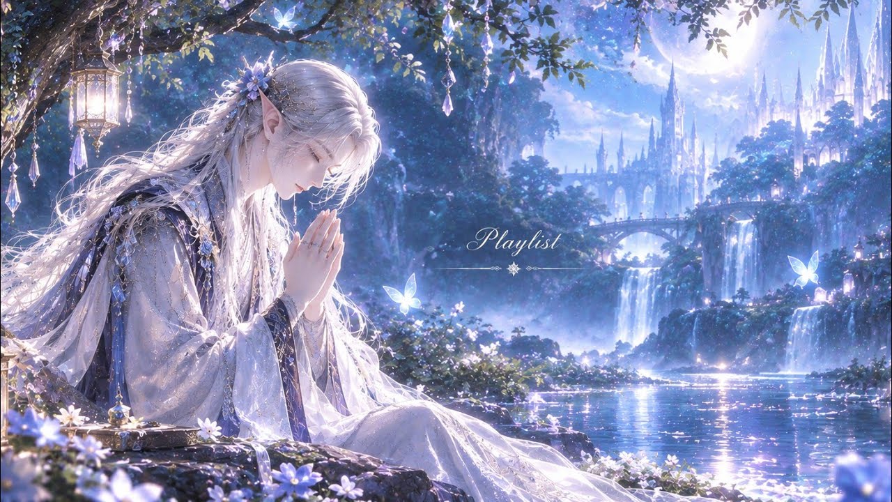 Healing Playlist : Moonlit Sanctuary | Meditation & Healing Music🪻