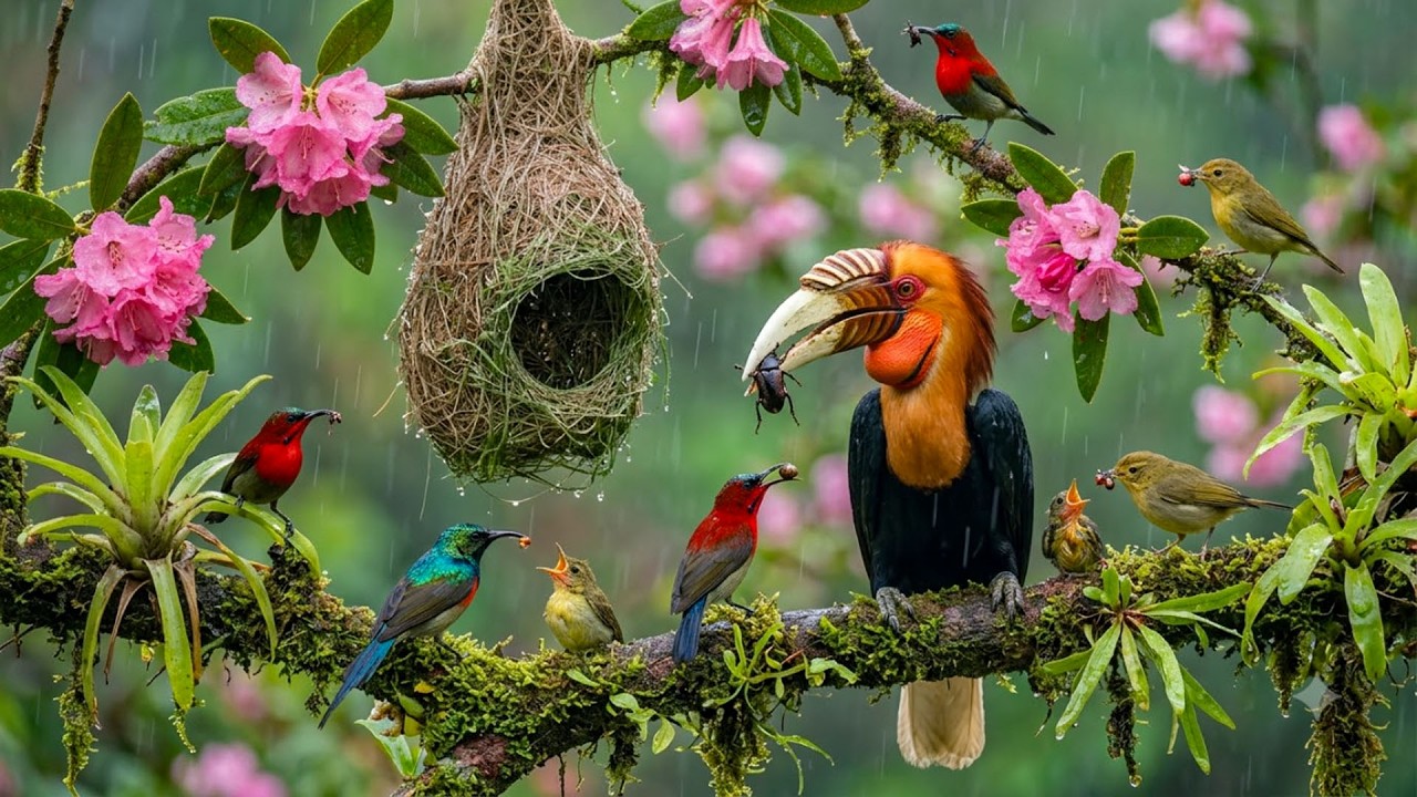 🌧️🐦 Peaceful Birdsong in the Rain ~ Gentle Nature Sounds to Calm Mind & Relieve Anxiety 🌿