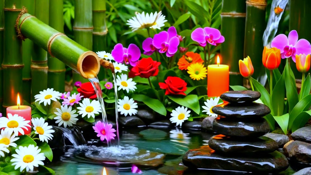 Relaxing Healing Music 💧 Peaceful Piano & Flowing Water for Deep Sleep, Calm Mind and Stress Relief.