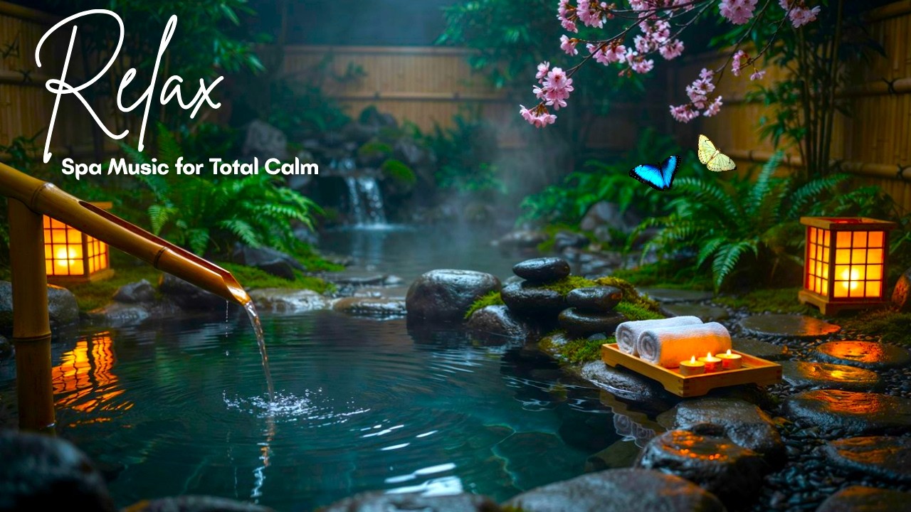 Zen Spa Music – Sakura Mist Essence: Japanese Piano & Flowing Stream for Deep Meditation Bliss