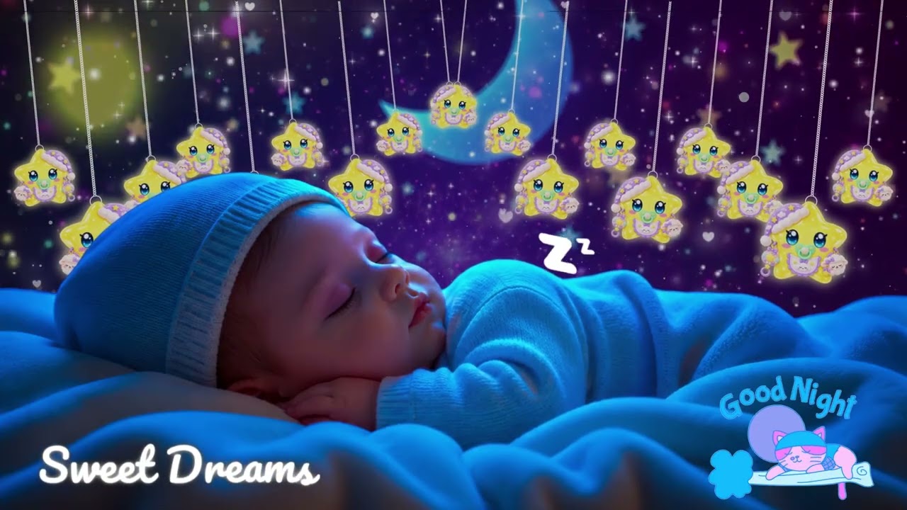 Baby Sleep Music 🎵 Deep Sleep in 3 Minutes ✨ Mozart & Brahms Lullabies for Relaxation