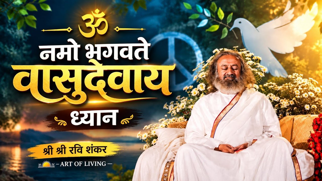 om namo bhagavate vasudevaya meditation by Gurudev #meditation